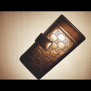 AUTHENTIC Gucci Leather Brown Wallet
